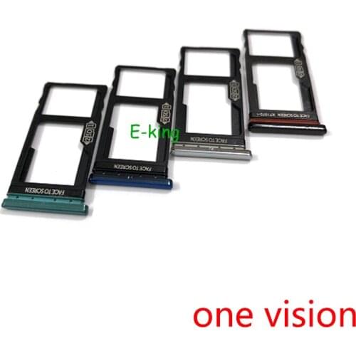 For Motorola Moto One Vision P50 One Zoom Z4 Sim Card Slot Tray Holder Sim Card Reader Socket