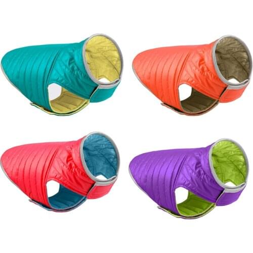 Reversible Dog Clothes for Small Dogs Waterproof Down Jacket for Dogs Winter Warm French Bulldog New Year Costume Xs-Xxl