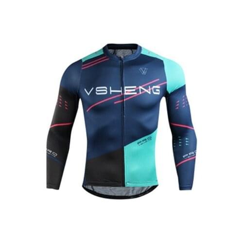 Breathable Long Sleeve Cycling Jersey MTB Clothing Thermal Bike Jersey For Man Pockets Canvas Quick Dry Anti-Sweat Summer Autumn