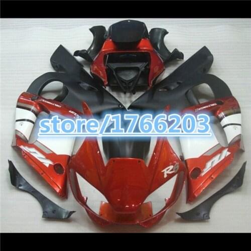 Motorcycle fairings kit for YZF R6 1998-2002 YZFR6 98-02 YZF R6 98 1999 2000 2001 02 orange white black Fairing kitsBBF