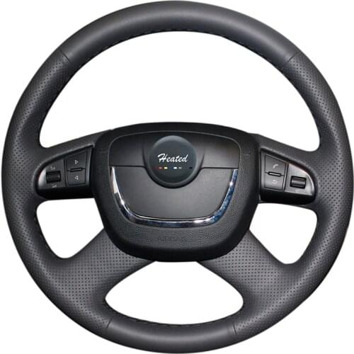 Microfiber leather Car Steering Wheel Cover for Skoda Octavia Octavia a5 a 5 Superb 2012 2013 Braid on the steering wheel case