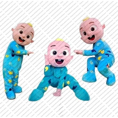 Baby JJ Cocomelon Boy Mascot Costume Adult Cartoon Character Outfit Attractive Suit Plan Birthday Gift