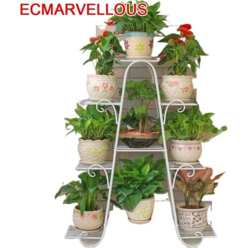 Balkon Decoration Metal Raflar Standaard Support Pour Plante Decorer Planten Rek Balcony Balcon Stand Flower Shelf Plant Rack