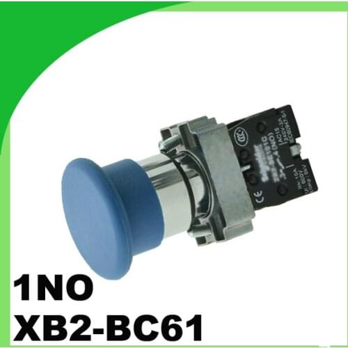 Blue mushroom micro switch XB2-BC61 pressure button switch 1NO momentary push button