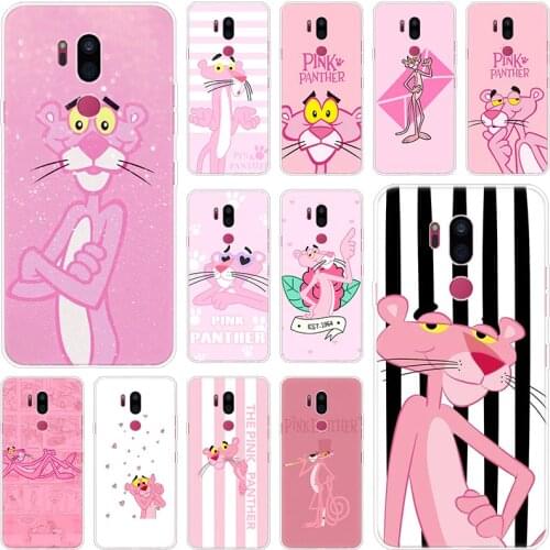 Cute cartoon Pink Panther Case For LG G5 G6 Mini G7 G8 G8S V20 V30 V40 V50 ThinQ Q6 Q7 Q8 Q9 Q60 W10 W30 Aristo 2 X Power 2 3