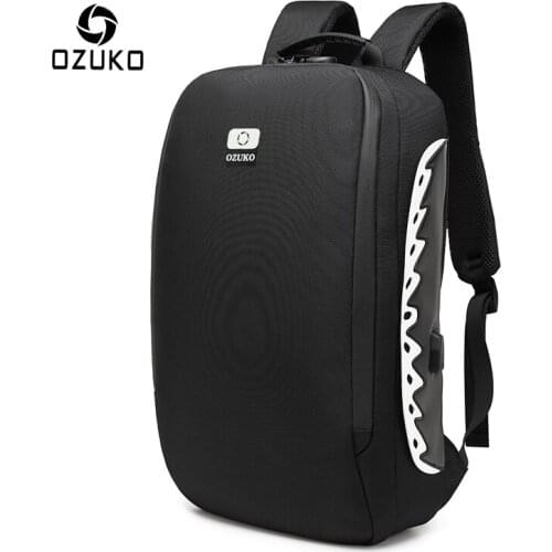OZUKO Multifunction Men Anti theft Backpack Waterproof Backpack for Teenager College Student Travel Bag Male Laptop Backpacks