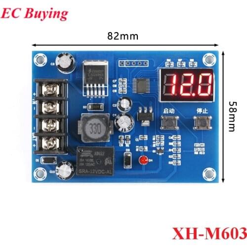 XH-M603 Charging Control Module Digital LED Display Storage Lithium Battery Charger Control Switch Protection Board 12-24V