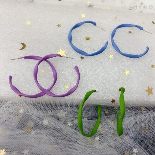 Silver earrings earrings irregular ear ring fashion atmosphere contracted joker popular students new CE - 375