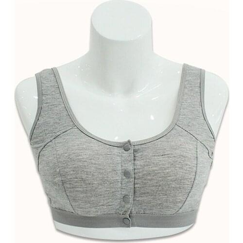 Front Closure Vest Design Mastectomy Brassiere for Silicone Breast Prosthesis Silicon Boobs bra plus size 90C bra#CD022