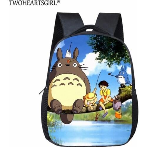 Book Bag for Kids Anime My Neighbor Totoro Print Children School Bags Boys Girls Cartoon Toddler Bags Cute Small Daypack Escolar