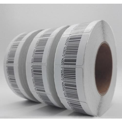Free Shipping high Sensitivity EAS rf 8.2mhz soft label barcode 3*4cm 4*4cm 1000pcs