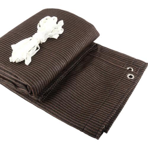 Hi-Quality Anti-UV HDPE Coffee Brown Sunshade Net Garden Plant Cover Sun Shade Net Home Balcony Terrace Safety Privacy Nets