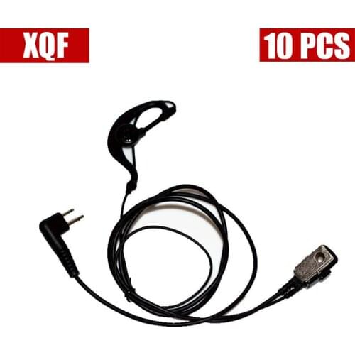 XQF 10PCS Radio Ear Piece / Headset For MOTOROLA 2-Way Radio GP68 GP88 cls1110 cls1410 etc
