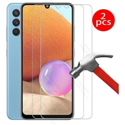 2pcs tempered glass on A32 case samsun glass For samsung galaxy A32 a 32 32A glasses samsunga32 2021 6.4'' phone cover SM-A325F