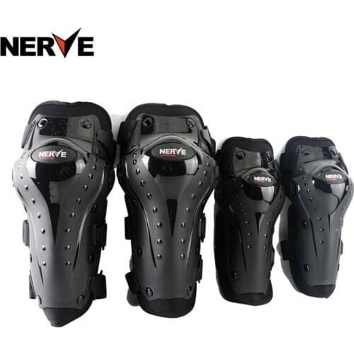 1set NERVE Motorcycle Protector Pads Adults Knee Guard Racing Armor Motocross Gear Elbow Shin Kits Adjustable Protective