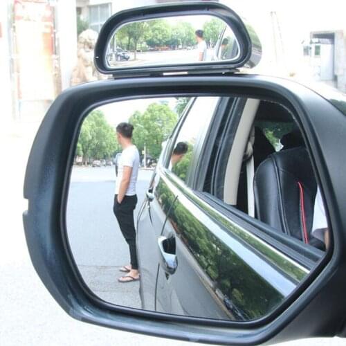 1PCS Car Mirror 360 Degree Adjustable Wide Angle Side Rear Mirrors blind spot Paste way for parking Auxiliary rear view mirror