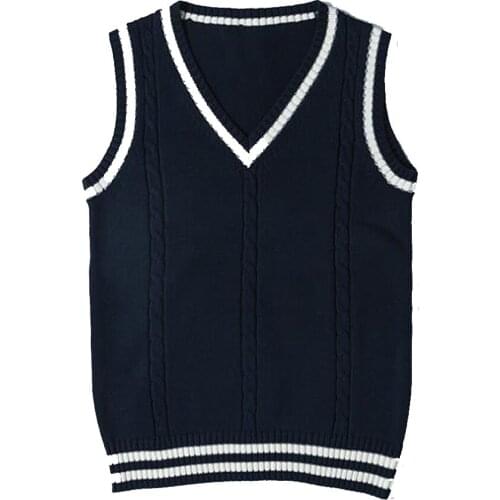 Women Vest Sweater 2021 Fashion Knitted Loose Sweater Vintage Female Waistcoat Chic Oversized Sweaters Tops Women Clothes Tops