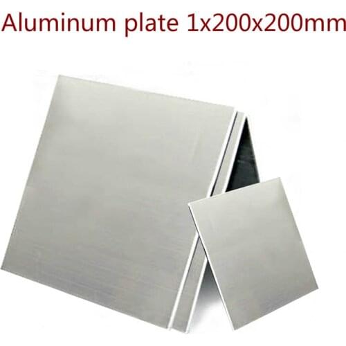 1pcs 1x200x200mm aluminum alloy sheet DIY hardware aluminum plate DIY material