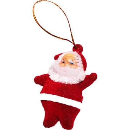 9Pcs Santa Claus Snowman Tree Toy Doll Christmas Tree Pendant Hanging Ornaments Gifts Party Decor for Home Festival Party c23