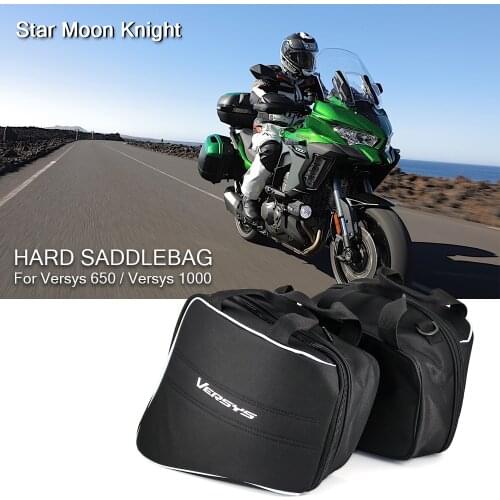 For Kawasaki Versys 650 Versys 1000 Versys650 Versys1000 2015-2021 Motorcycle luggage Rack bag saddlebag Inner Bags Saddle Bag