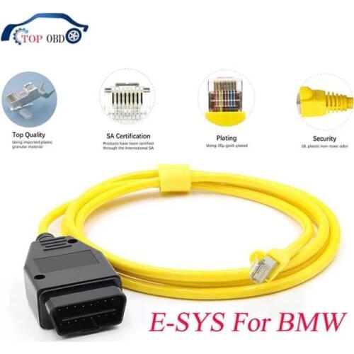 ESYS ENET Cable For BMW F-serie Refresh Hidden Data E-SYS ICOM Auto Coding ECU Programmer OBD OBD2 Scanner Car Diagnostic Cable