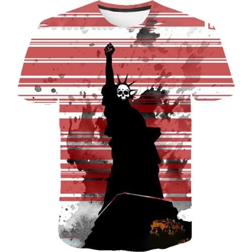 T-shirt Mens Summer New 3D Printing Customizable Product Cartoon Animal Mens Oversized Clothing Gtaphic O-Neck T Shirts XS-6XL