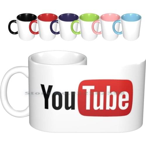 Youtube Ceramic Mugs Coffee Cups Milk Tea Mug Youtube Subsriber Youtuber Like Watch Popular Tyler Mylifeaseva Laurdiy Alisha