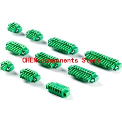 5pcs KF2EDGKM-3.5-2/3/4/5/6/7-12P plug with ear 3.5mm pitch pluggable terminal block