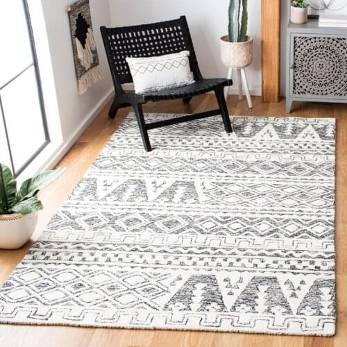 Morocco Carpet for Living Room Shaggy Fluffy Area Parlor Rug Vintage Bed Room Floor Mat Sofa Coffee Table Bedside Bedroom Carpet