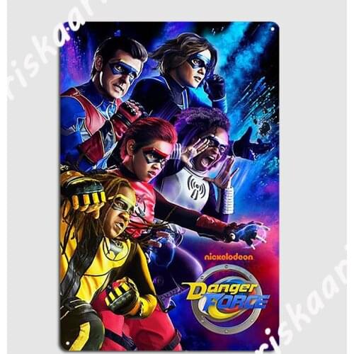 Danger Force Poster Metal Sign Wall Decor pub Garage pub Funny Tin sign Poster