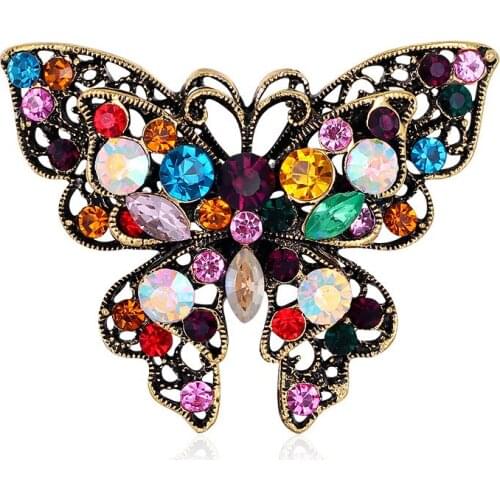 Midnite Star Butterfly Brooches For Clothes