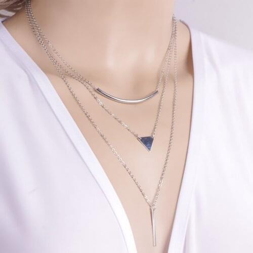 New fashionable multi-storey lady necklace girls favorite multi-layer necklace fashionable multi-storey necklace