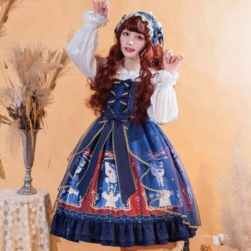 Lolita Dress JSK Daily Girl Sweet Lolita Victorian Gotico Lolita Clothing Magic Dress Cosplay Lolita Performance Wear SL3451
