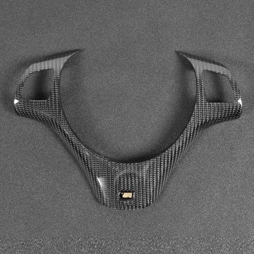 Real Carbon Fiber Steering Wheel Cover Trim Frame Modified Lower Fits for BMW 1 3 Series E90 E92 E93 E82 Car Accessories