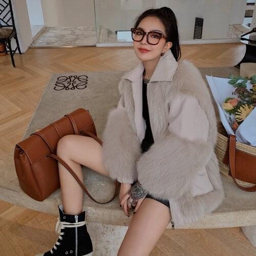 Real Fox Fur Coat Womens Mid-Length Winter Coats and Jackets Women 2020 New Style Genuine Fur Coat Women Thick Warm