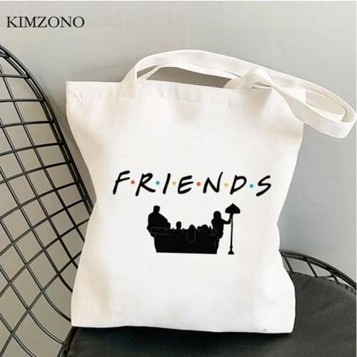 Friend Tv shopping bag canvas jute bag handbag bolsa tote shopping bag ecobag jute boodschappentas woven sac toile
