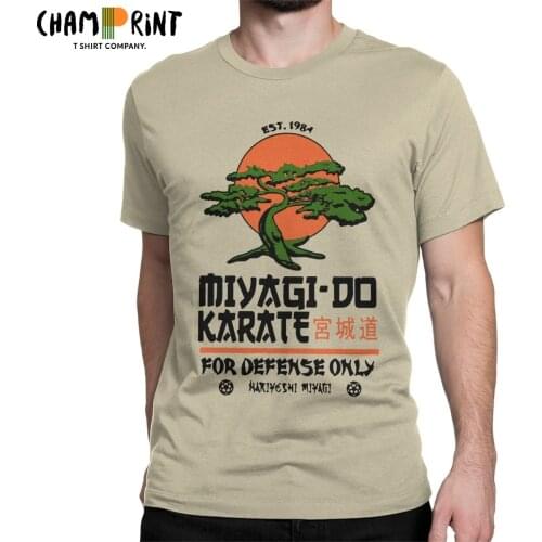 Awesome Miyagi Do Karate Cobra Kai T-Shirts for Men Crew Neck Cotton T Shirts Short Sleeve Tees Gift Idea Clothing