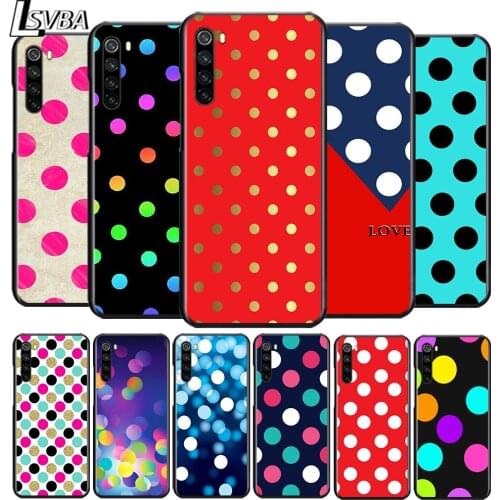 Colorful Polka Dots for OPPO Reno 2 Z 2Z 2F 3 4 4Z 4F 4SE 5 Pro 4G 5G ACE 10X ZOOM F7 A5 A9 2020 Soft Black Phone Case