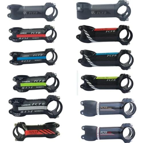 Special price FCFB carbon bike stem Road/MTB Aluminum carbon stem angle 6 angle 17 bicycle cycling fork 28.6mm handlebar 31.8mm