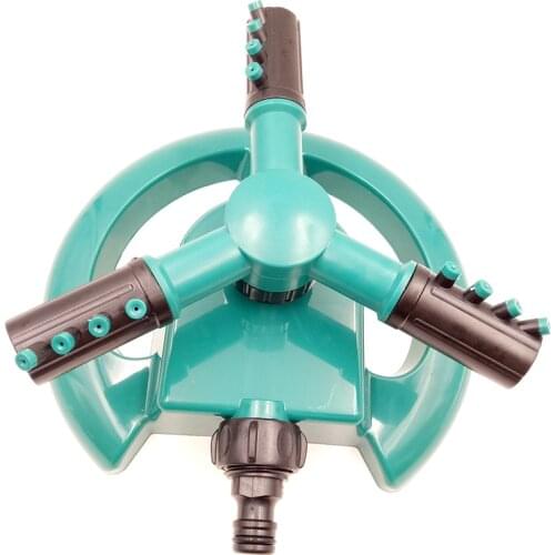 Rotating Sprinkler for Garden Lawn 360 Degree Ratation Three Arms Base Water Durable Rotary