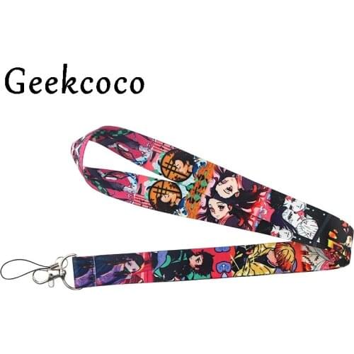 10pcs/lot Anime Lanyard phone holder necklace accessory for key neck strap id badge holders webbing gifts J0809