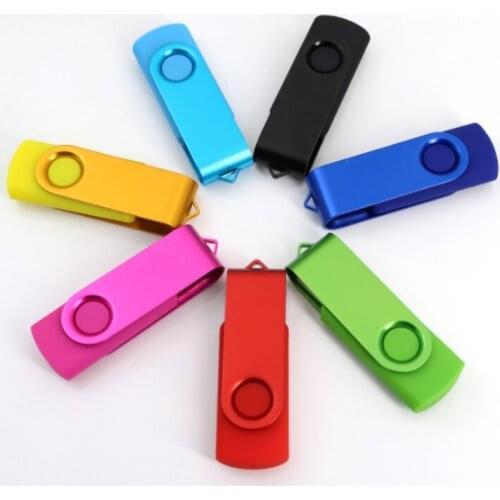 50pcs/lot Custom Logo Pendrive USB 2.0 64GB 32GB 16GB 8GB 4GB Metal Flash Drive pen drive Usb Memory Stick for Photography Gift