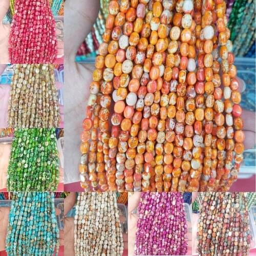 5x5x7mm Natural Semi-precious Stone Loose Beads Strand Rice Shape Beads DIY for Jewelry Necklace Bracelet Wholesale Lots Bulk