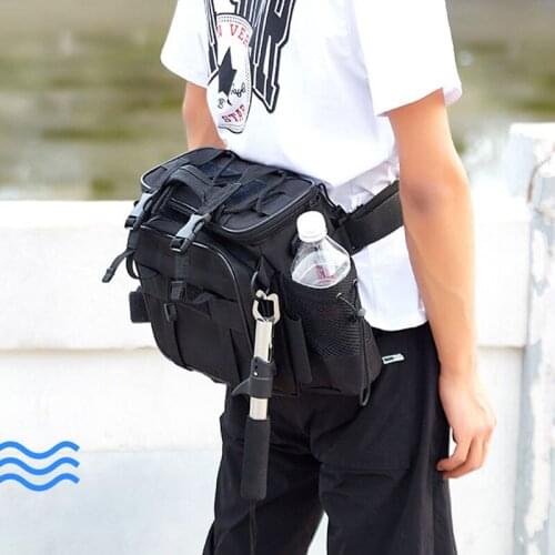 AS Multifunctional Waterproof Fishing Bag Outdoor Sports Waist Pack Holder Fishing Lures Gear Waist Tackle Fanny Bags
