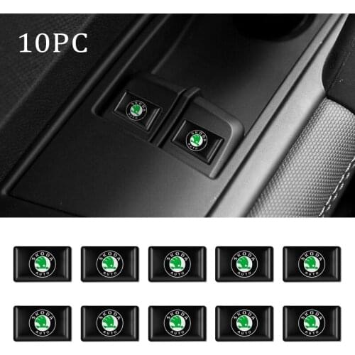 Car 3D Styling Epoxy Resin Emblem Sticker Decals For Skoda Rapid Octavia A2 A5 A7 Kodiaq karoq Yeti Fabia 2 Citigo KAMIQ KAROQ