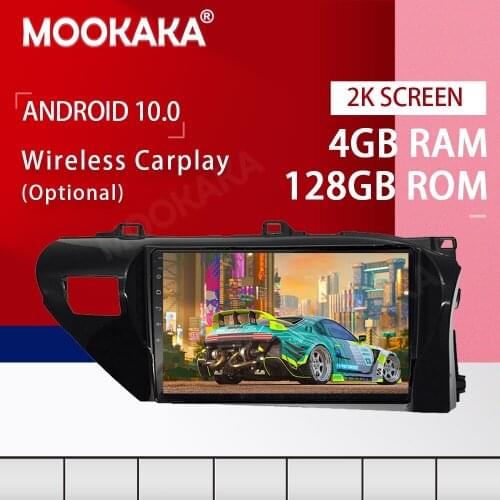 PX6 Android 10.0 4+128G Screen Car Multimedia Player for Toyota Hilux 2016-2018 GPS Navigation Auto Audio Radio Stereo Head Unit