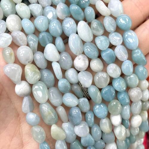 Natural Irregular Blue Amazonite Stone Loose Spacer Beads For Jewelry Making DIY Earrings Bracelet Necklace Accessories