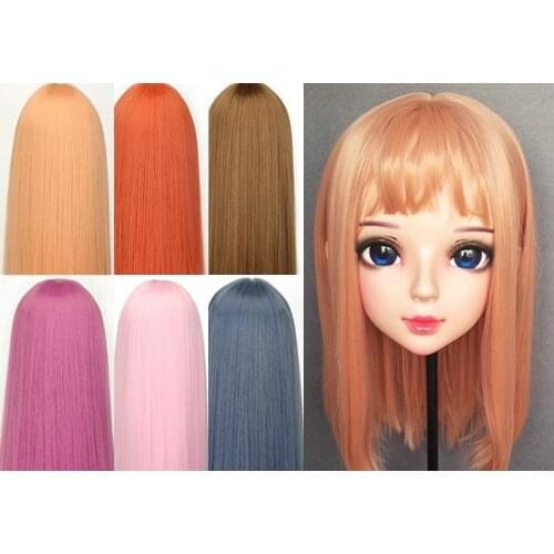 DM-WIG10) Resin Japan Anime Kigurumi Cosplay Mask Lolita Crossdressing BJD Masks' WIG 50cm