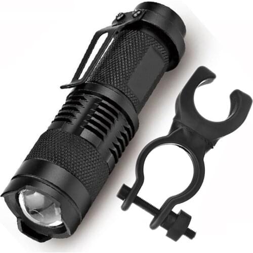 Z20 Bicycle clip flashLight 2000LM 3 Mode Bike Q5 LED cycling Front Light Bike lights Lamp Torch Waterproof ZOOM flashlight