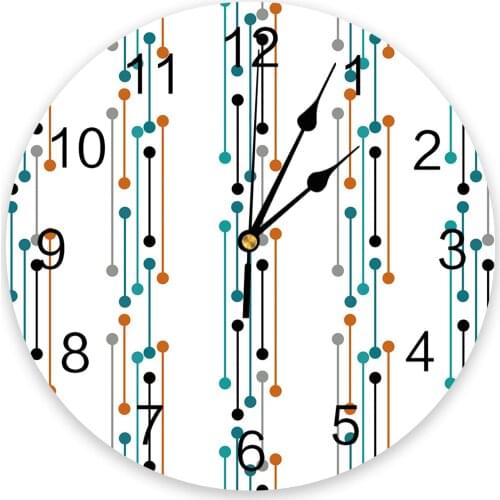 Dots Geometric Abstract 3D Wall Clock Modern Design Living Room Decoration Kitchen Clock Art Wall Watch Home Decor